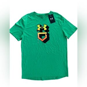New Boys Under Armour Boys' Gradient Icons T-Shirt, Green, Size YXL, Youth XL